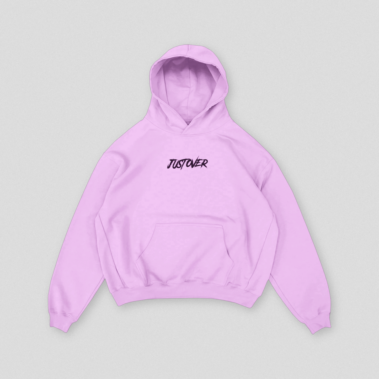 JUSTOVER BASIC HOODIE PINK