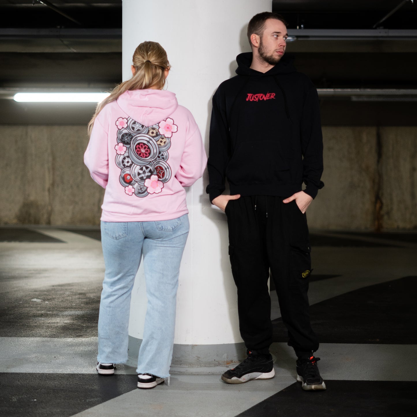 JUSTOVER RIMS HOODIE BLACK