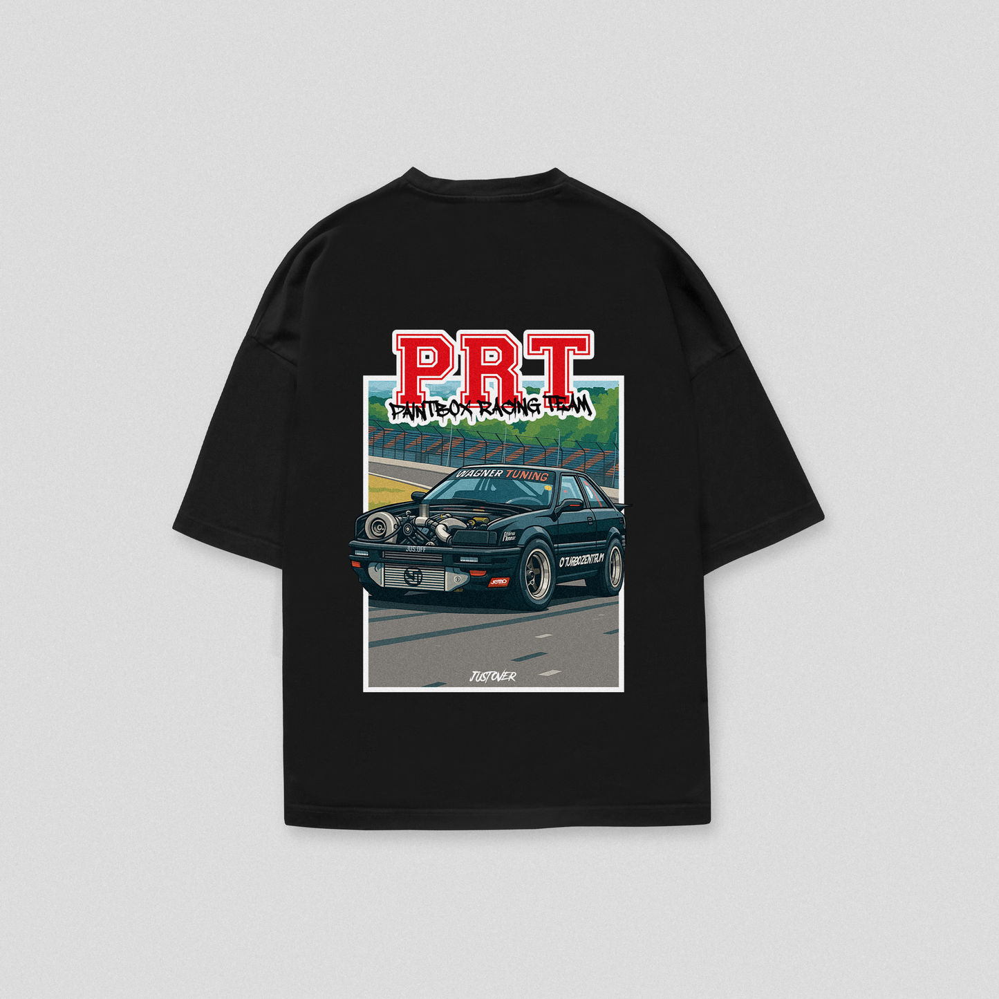 JUSTOVER PRT SHIRT BLACK
