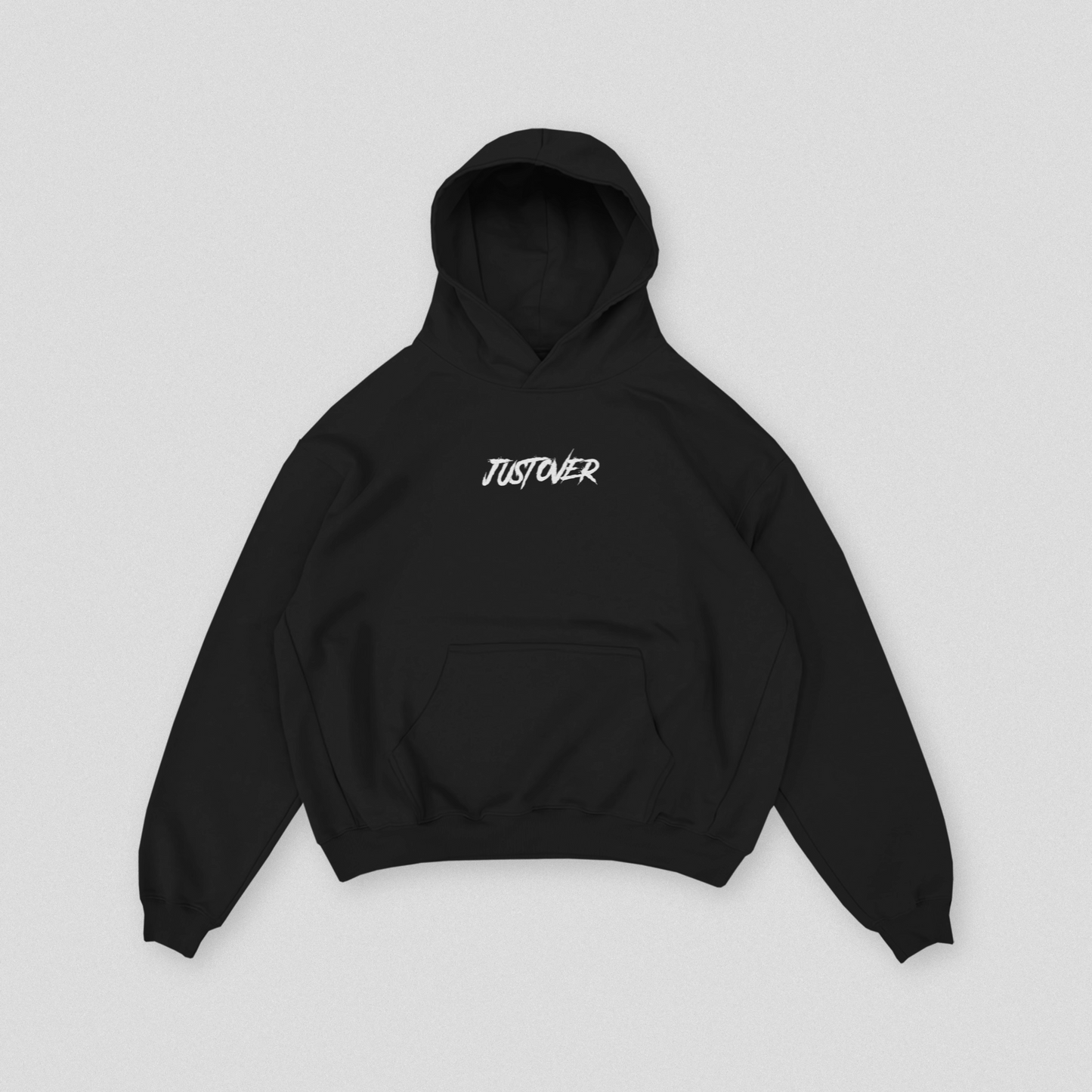 JUSTOVER BASIC HOODIE BLACK